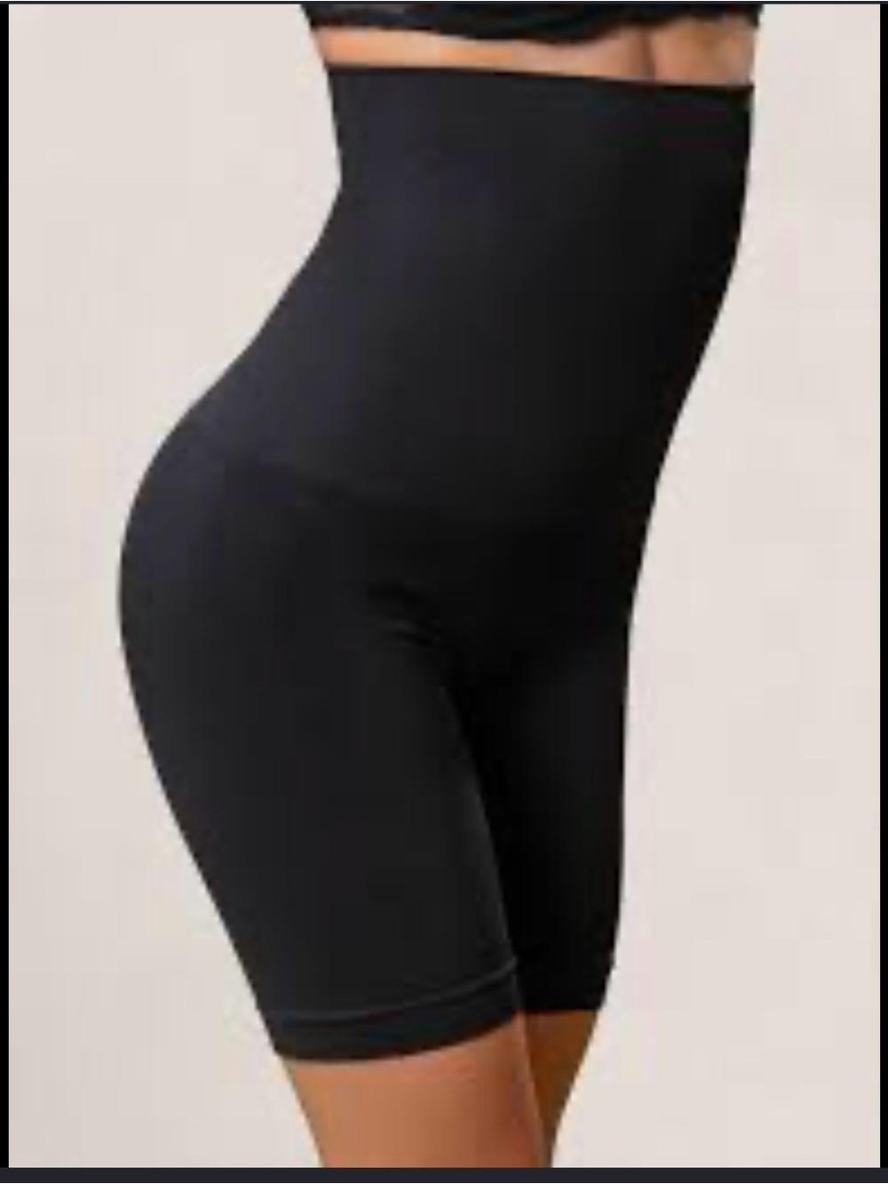 Shapermint Black High-Waist Sculpting Shorts
